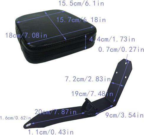 Motorcycle Driver Backrest, Motorcycle Sissy Bar for Kawasaki Vulcan S 650 Accessories VN650 Cafe SE 650 (2015-2024) in Saudi Arabia