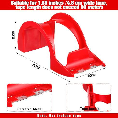 10 Pcs Packing Tape Dispenser Packaging Tape Hand Dispenser Refillable Dispenser for 1.88 Inches Wide Heavy Duty Packing Tape, Not Include Packaging Tape in Saudi Arabia