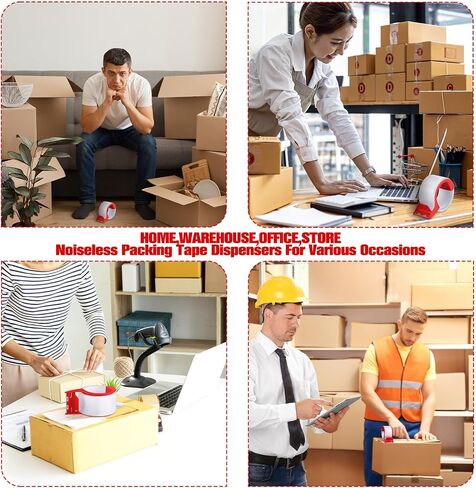 10 Pcs Packing Tape Dispenser Packaging Tape Hand Dispenser Refillable Dispenser for 1.88 Inches Wide Heavy Duty Packing Tape, Not Include Packaging Tape in Saudi Arabia
