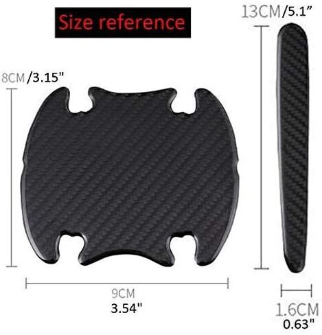 ملصقات عاكسة لمقبض باب السيارة من WindCar، مقبض باب تلقائي عالمي، غطاء حماية للخدش، وسادة غشاء واقية مع شرائط عاكسة للسلامة، 8 عبوات (اللون الأزرق) in Kuwait