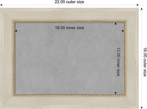 Amanti Art Framed Magnetic Board (52 x 44) Parthenon Cream Magnet Board, Oversize Magnetic Bulletin Board for Office Decor, Mudroom, Kitchen or Organization Drop Zone from WI, USA in Kuwait
