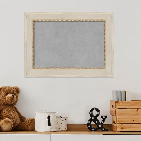 Amanti Art Framed Magnetic Board (52 x 44) Parthenon Cream Magnet Board, Oversize Magnetic Bulletin Board for Office Decor, Mudroom, Kitchen or Organization Drop Zone from WI, USA in Kuwait