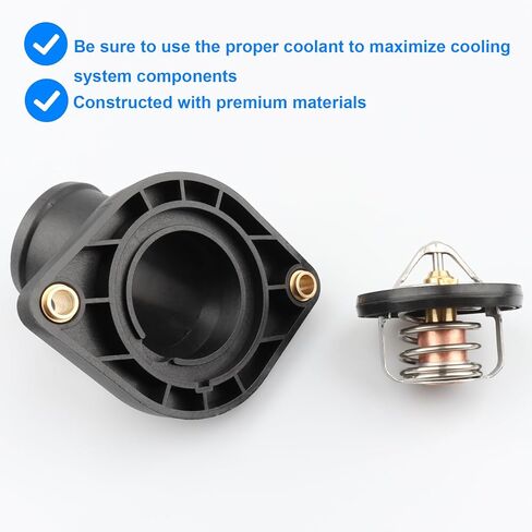 Thermostat Housing Assembly Replace 902-3312, 53020887AC Compatible with Dodge Jeep 3.7 4.7L - 2000-2010 Dakota, 2002-2010 Ram 1500, 1999-2010 Grand Cherokee, 2002-2012 Liberty, 00-09 Durango, More in Kuwait