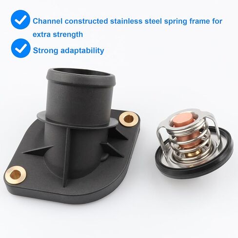 Thermostat Housing Assembly Replace 902-3312, 53020887AC Compatible with Dodge Jeep 3.7 4.7L - 2000-2010 Dakota, 2002-2010 Ram 1500, 1999-2010 Grand Cherokee, 2002-2012 Liberty, 00-09 Durango, More in Kuwait