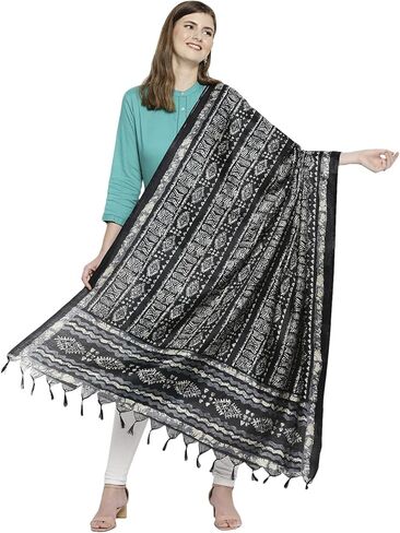 وشاح نسائي حريري مطبوع عليه زهور خالٍ من الخردل in Kuwait