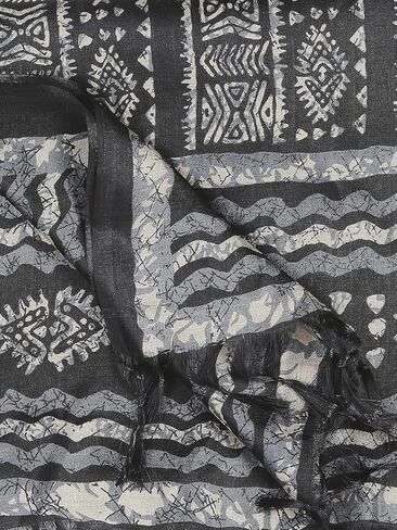 وشاح نسائي حريري مطبوع عليه زهور خالٍ من الخردل in Kuwait