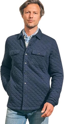 Faherty Men's Epic Quilted CPO Fleece in Saudi Arabia