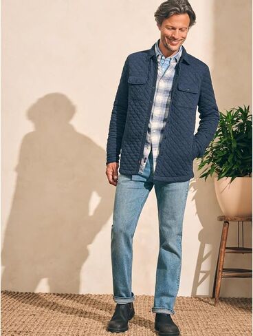 Faherty Men's Epic Quilted CPO Fleece in Saudi Arabia