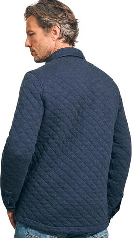 Faherty Men's Epic Quilted CPO Fleece in Saudi Arabia