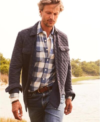 Faherty Men's Epic Quilted CPO Fleece in Saudi Arabia
