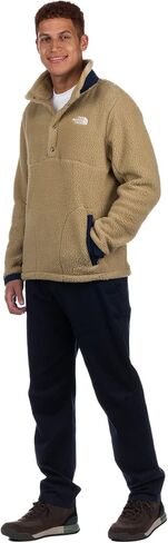 THE NORTH FACE Parkview 1/2 Snap Mens Fleece Kelp/Summit Navy Large in Saudi Arabia
