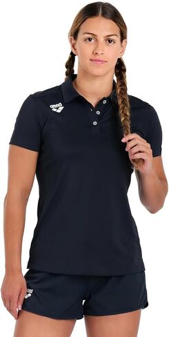 ARENA Women's Team Solid Polo T-Shirt Short Sleeve Active Tee MaxDry Fabric Tailored Fit Athletic Top Gym Exercise Training in Saudi Arabia