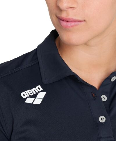 ARENA Women's Team Solid Polo T-Shirt Short Sleeve Active Tee MaxDry Fabric Tailored Fit Athletic Top Gym Exercise Training in Saudi Arabia