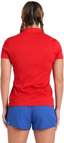 ARENA Women's Team Solid Polo T-Shirt Short Sleeve Active Tee MaxDry Fabric Tailored Fit Athletic Top Gym Exercise Training in Saudi Arabia