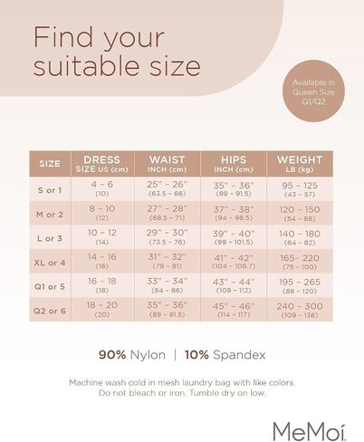 Thigh Shapewear Shorts, High Waisted Tummy Control Shorts - Sizes S to Q2 in Saudi Arabia