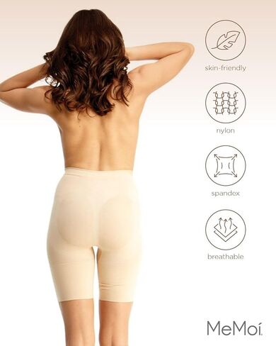Thigh Shapewear Shorts, High Waisted Tummy Control Shorts - Sizes S to Q2 in Saudi Arabia