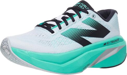 New Balance Men's FuelCell Supercomp Trainer V3 Running Shoe, White/Cyber Jade, 9.5 in Saudi Arabia