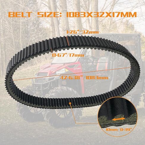 Drive Belt 24C4022 3211133 Compatible with Polaris Ranger 800 700 RZR 800 2011-2014 3211162 3211118 Carbon Cord CVT Belts in Saudi Arabia