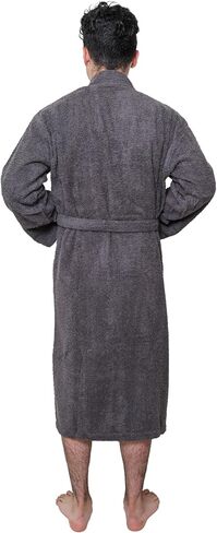 GOLD TEXTILES Premium Terry Cloth Robes for Man's Lightweight Bathrobe, Adjustable Towel Robe Belt with Collar in Saudi Arabia