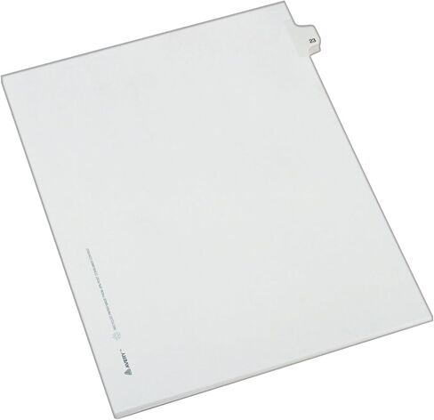 Avery Individual Legal Exhibit Dividers, Allstate Style, 23, Side Tab, 8.5 x 11 inches, Pack of 25 (82221) in Saudi Arabia