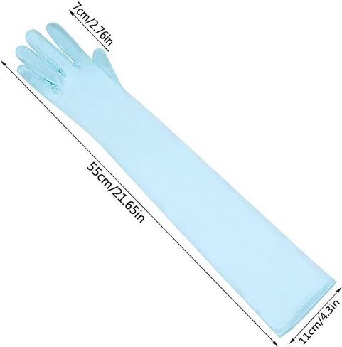 Women Long Opera Party Gloves 1920s Satin Gloves Costumes Stretchy Adult Size Elbow Length Bridal Wedding in Kuwait