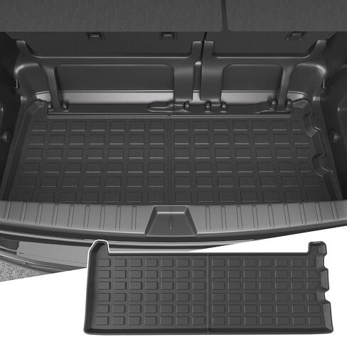 powoq Trunk Mat Compatible with 2021-2024 Toyota Sienna 3rd Row Cargo Liner TPE Rear Trunk Liner Mat Replacement for 2021 2022 2023 2024 Toyota Sienna Accessories(Trunk Mat) in Saudi Arabia