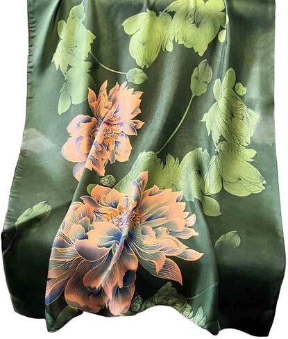 Acotavie Scarfs for Women Dressy Fashion Scarves Long Floral Pattern Scarf Lightweight Sunscreen Shawls in Saudi Arabia