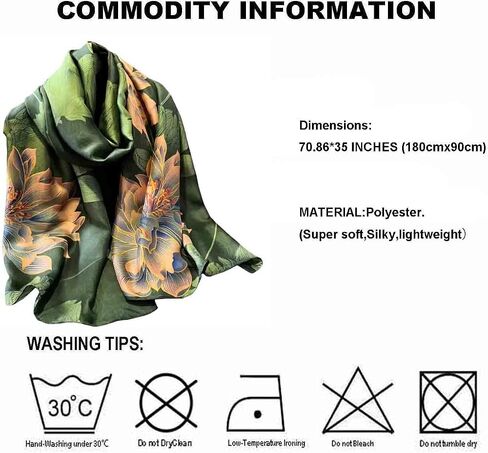 Acotavie Scarfs for Women Dressy Fashion Scarves Long Floral Pattern Scarf Lightweight Sunscreen Shawls in Saudi Arabia