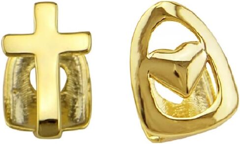 2 Pcs Iced Out Teeth Grillz for Hip Hop Grills for Your Teeth Top and Bottom, Rapper Costume Cosplay Teeth Jewelry and Accessories - for Parties Raves Discos Clubs Halloween in Saudi Arabia