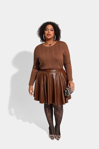 RITERA Plus Size Womens Tops Cable Knit Sweaters Casual Long Sleeve Lightweight Pullover Sweater Tops XL-5XL in Saudi Arabia