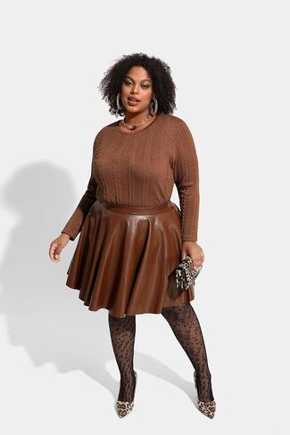 RITERA Plus Size Womens Tops Cable Knit Sweaters Casual Long Sleeve Lightweight Pullover Sweater Tops XL-5XL in Saudi Arabia