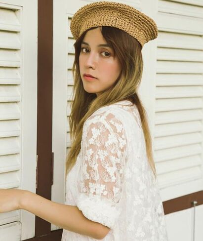 قبعة من القش، قبعات منسوجة سادة مسطحة، قبعات على الطراز الفرنسي، قبعة للرسامين in Saudi Arabia