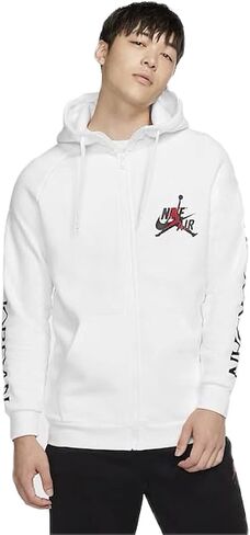 هودي Jumpman Classics من Jordan Nike Air بسحاب كامل للرجال مقاس XX-Large باللون الأبيض in Saudi Arabia
