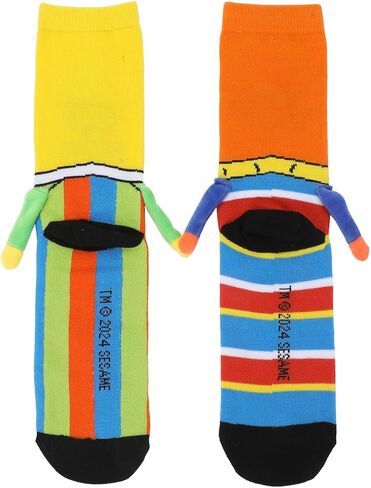 جوارب Sesame Street Bert & Ernie النسائية الكاجوال بأذرع ثلاثية الأبعاد وأيدي مغناطيسية in Saudi Arabia
