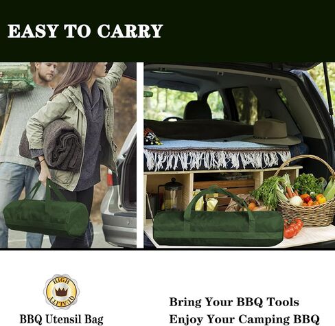 Grill Accessories Storage, Grill Tools Storage Bag for Outdoor Grilling, Grill Tools Storag, Thickened Oxford Cloth Grill Bag, Great Gifts for Men in Saudi Arabia