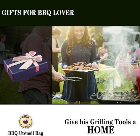 Grill Accessories Storage, Grill Tools Storage Bag for Outdoor Grilling, Grill Tools Storag, Thickened Oxford Cloth Grill Bag, Great Gifts for Men in Saudi Arabia
