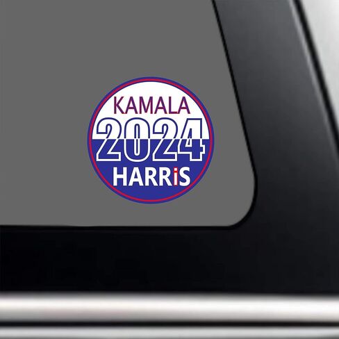 ملصق كامالا هاريس للرئيس - ملصق الانتخابات الرئاسية لعام 2024 مقاس 3 × 3 بوصات | الأول ولكن ليس الأخير - تصويت أمريكا للبيت الأبيض للفوز السياسي للسيارة بايدن هاريس أفضل من المغناطيس in Kuwait