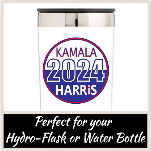 ملصق كامالا هاريس للرئيس - ملصق الانتخابات الرئاسية لعام 2024 مقاس 3 × 3 بوصات | الأول ولكن ليس الأخير - تصويت أمريكا للبيت الأبيض للفوز السياسي للسيارة بايدن هاريس أفضل من المغناطيس in Kuwait