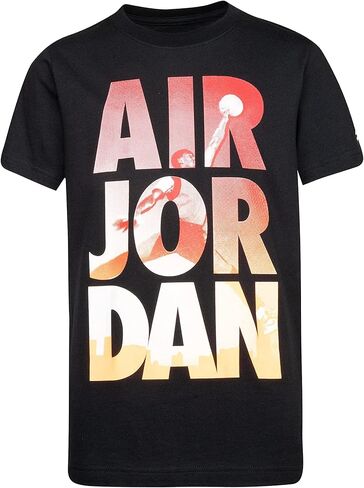 تي شيرت Dunk Fade للأولاد من Jordan (للأطفال الكبار) أسود مقاس SM (8 أطفال كبار) in Saudi Arabia