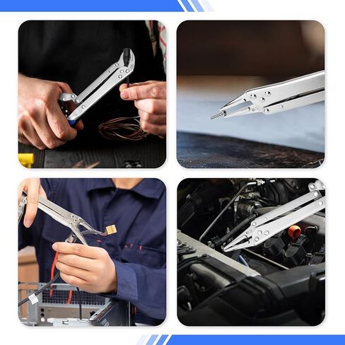 Extended Pliers Sets 12", Auto-adjustable Long Reach Locking Nose Pliers with Non-Slip Handles, (45 Degree Corner And 90 Degree Corner), 2pcs in Saudi Arabia