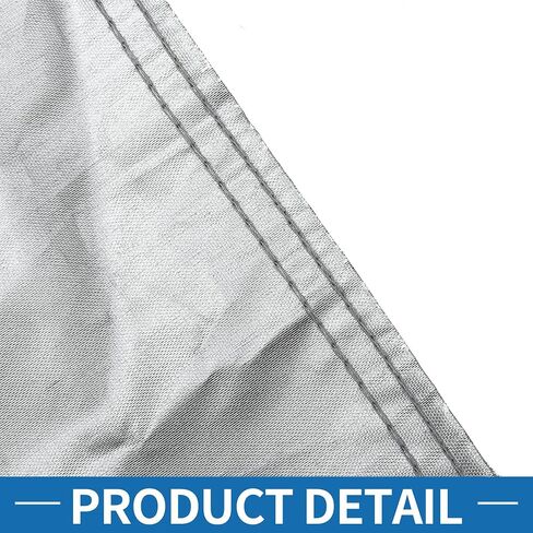 Front Half Car Cover Waterproof 220x160cm Outdoor Half Cover for Car 210D Silver Tone in Saudi Arabia