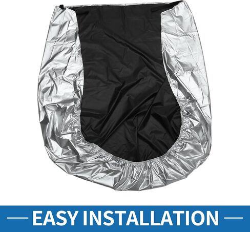 Front Half Car Cover Waterproof 220x160cm Outdoor Half Cover for Car 210D Silver Tone in Saudi Arabia