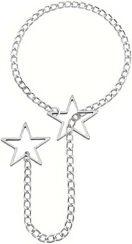 القلب O-حلقة زلة سلسلة قلادة الشرير القوطية ستار معلقة الكوبية قلادة قابل للتعديل الوهق Y-قلادة للنساء in Kuwait