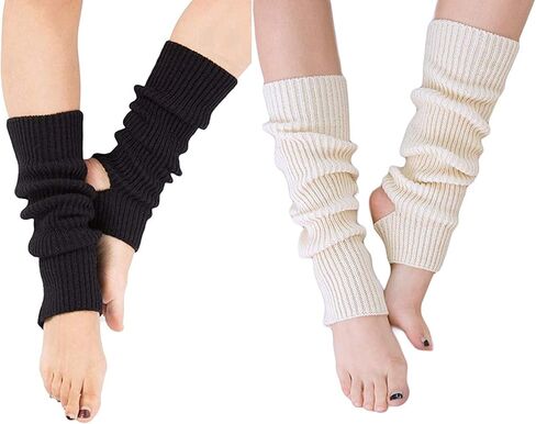 المرأة الشتاء اضافية لينة طويلة Legwarmer دفئا محبوك ركاب تدفئة الساق لرقصة الباليه اليوغا in Kuwait