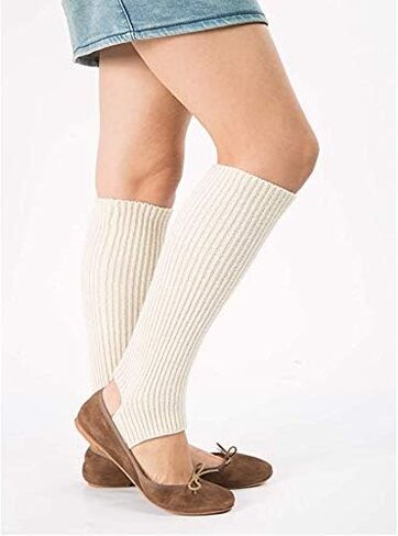 المرأة الشتاء اضافية لينة طويلة Legwarmer دفئا محبوك ركاب تدفئة الساق لرقصة الباليه اليوغا in Kuwait