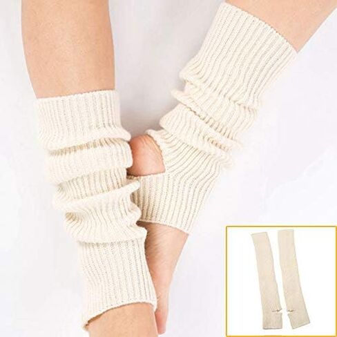المرأة الشتاء اضافية لينة طويلة Legwarmer دفئا محبوك ركاب تدفئة الساق لرقصة الباليه اليوغا in Kuwait