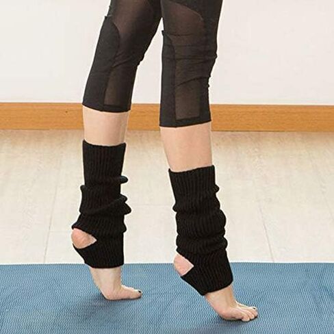 المرأة الشتاء اضافية لينة طويلة Legwarmer دفئا محبوك ركاب تدفئة الساق لرقصة الباليه اليوغا in Kuwait