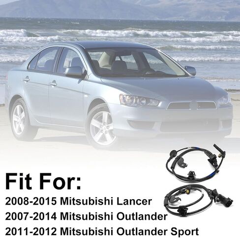 ABS Wheel Speed Sensor Front Left/Right Fit for Mitsubishi Lancer 2008-2015, ABS Speed Sensor Compatible with Mitsubishi Outlander 2007-2014, Mitsubishi Outlander Sport 11-12 Replace OE ALS1784 2pcs in Saudi Arabia
