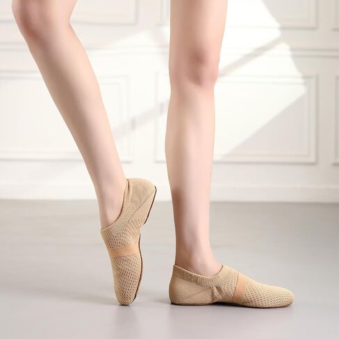 Women's Jazz Shoes Slip-on Fabric Professional Teacher Trainning Beginner Ballroom Dance Practice Shoes Dance Slippers,Model SS-PDLL in Saudi Arabia