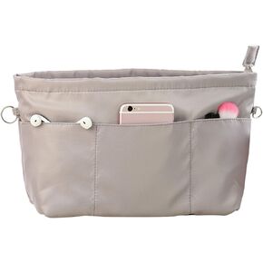 Lckaey purse organizer insert for neverfull gm mm graceful pm insert on the go purse organizer 3055black-XS